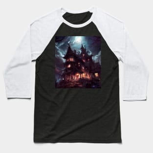 Spooky haunted house Baseball T-Shirt